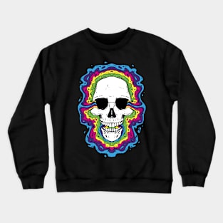 Psychedelic Skull Rainbow Awakening Crewneck Sweatshirt